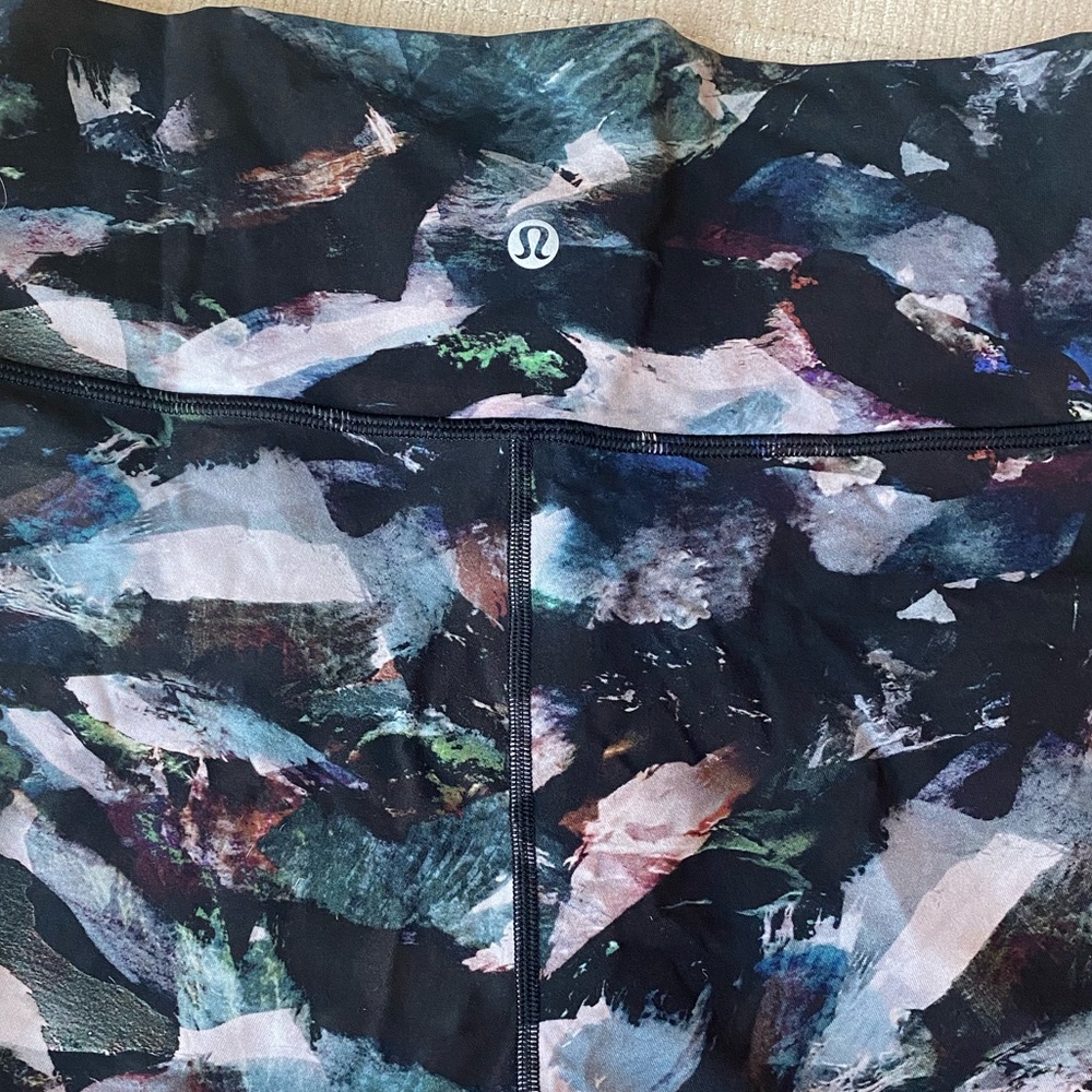 Lululemon Align Crop in Rare Multicolor Jewel Tone Pattern